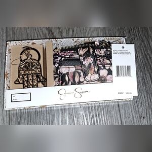 Jessica Simpson NIB floral wallet and evil eye Keychain. Great Christmas gift!